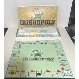 IRISH-OPOLY Notre Dame Fighting‎ Irish Board Game Missing Pieces For Parts Only